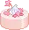 cute pink cake
