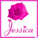 Rose with the name Jessica