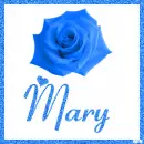 Rose with the name Mary