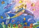 mermaid and dolphin