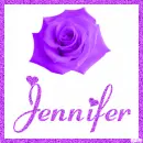 Rose with the name Jennifer