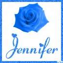 Rose with the name Jennifer