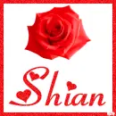 Rose with the name Shian