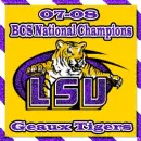 07-08 BCS National Champions LSU Tigers