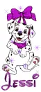Dalmation Wth Sparkles and Name
