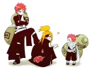 Deidara and Gaara