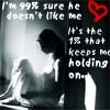 holding on