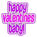 happy valentines day pink and purple