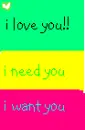 love need want