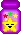 Purple bottle with stars