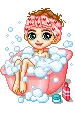 doll bathing