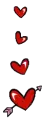 red hearts