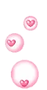 hearts in bubbles
