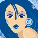 blue girl