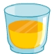 Glass of orange juice