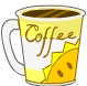 yellow cup of coffee