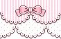 pink lacy bow