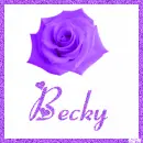 Rose with the name Becky