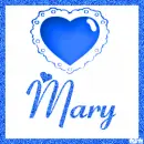 Heart with the name Mary