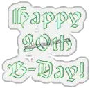 Happy 20th B-day!