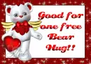 good for one free bear hug