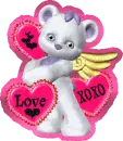 valentine angel bear