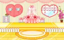 cute yellow and pink room