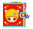 cute red diary