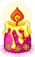 Pink candle