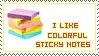 like collorfull stiki notes