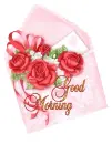 Good Morning - Rose Envelope