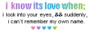 I Know It's Love