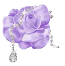 Purple rose bracelet