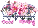 Pink flowers, good morning
