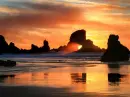 sunset on the beach