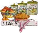 Fruits and pie