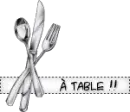 Spoon, knife and fork
