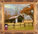 Betty Boop running through a field