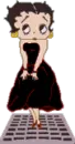 Betty Boop with dress being blown up