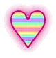 rainbow heart