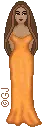 orange dress