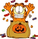 garfield loves candy