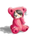 cuute pink teddy suit