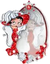 Sparley Betty Boop in red dress