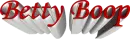 Betty Boop banner in red