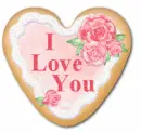 I Love You heart cookie
