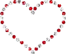 ruby and diamonds heart