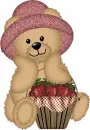 Country Teddy With Apples