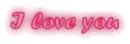 I love you - pink