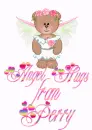 Perry Angel Hugs - Rose Fairy Bear